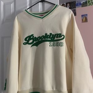 Green Brooklyn sweatshirt